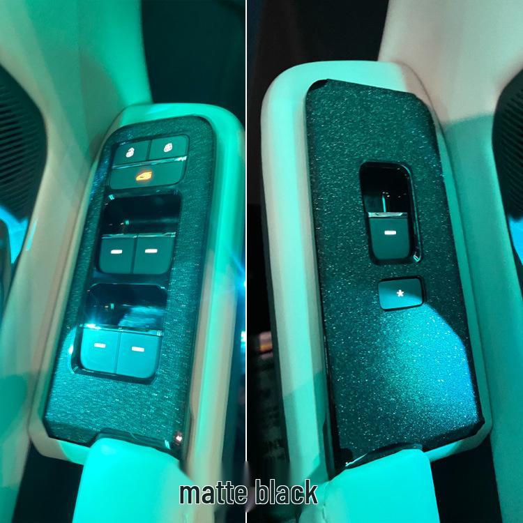 22-23 Jetour Dasheng Interior Anti-Scratch Film: Center Console, Gear Shift, Window Lift Black Warrior Stickers