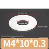 Rondella Piana Isolante in Gomma Nylon Plastica Ultra-Sottile, M3-M24