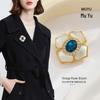 Elegante Natürliche Muschelblume Brosche - Modisches Leichter Luxus-Accessoire