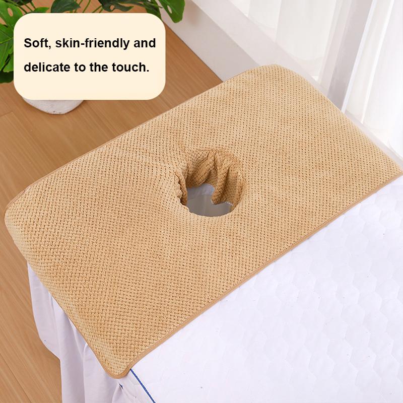 1PC Bed Bandana Pineapple Lattice Coral Velvet Spa Towel Massage Table Planking Face Towel 40*80CM