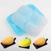 Food Grade Silicone 4 Cavity Mangoes Cake Molds With Nonstick Surfaces For Home Baking Puddings Chocolate Crafting Tool