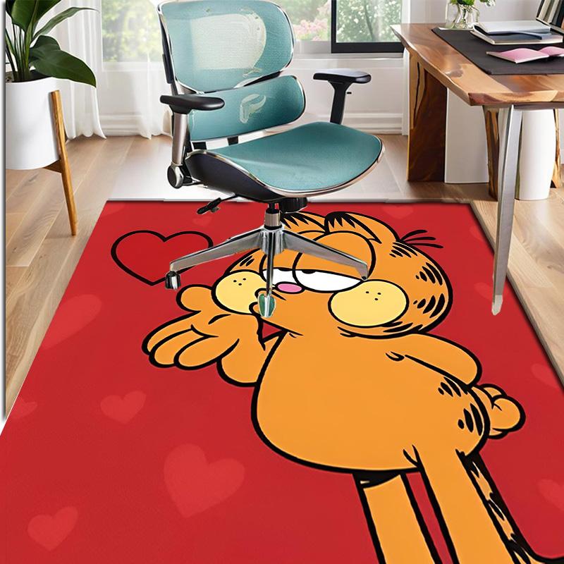 Garfield Pattern Rug, Indoor/Outdoor Mat, for Picnic, Gameroom, Bedroom, Office, Living Room, Home Decor Carpet, Birthday Gift