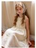 Girls' Korean Style Summer Princess Dress with Lace Collar