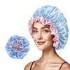Double-layer Satin Lace Nightcap - Silk Imitation Hair Protection Cap
