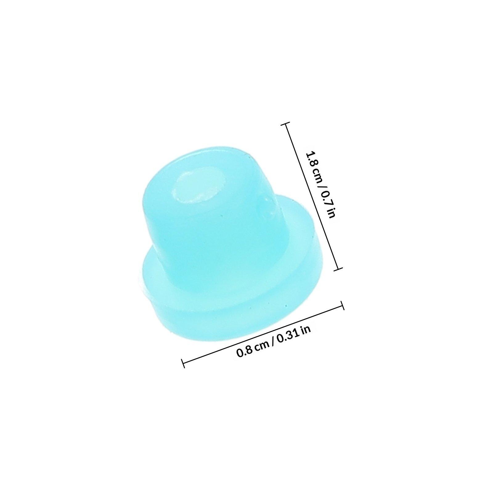 100Pcs Tattoo Pin Grommets Silicone Needle Cushion for Coil Tattoo Machines Needle Stabilization Armature Bar Tight Tolerance зелёный