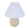 Pleated Table Lamp Ceramic LED Nordic Modern Nightstand Lamp for Bedside Living Room Bar Decor