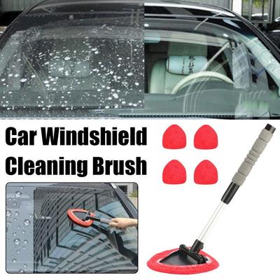 Limpiador de Parabrisas de Coche Microfibra Cepillo Limpiacristales de Coche Con Almohadilla Lavable Mango Extensible Mopa Lavacoches Interior