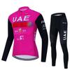 Mens Long Sleeve Cycling Jersey Bib Shorts Set Mountain Bike Riding