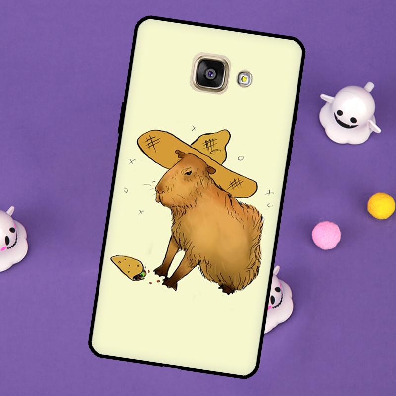 Süße Capybara Hülle Für Samsung Galaxy A3 A5 2016 J3 J5 J7 2017 J6 J4 Plus A6 A7 A8 A9 J8 2018 Rückseite