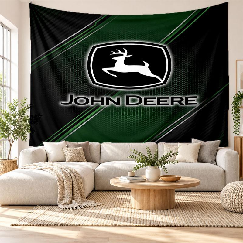 John Deere Wandteppich, Weiches Stoff Wandbehang, Dekorative Kulisse für Schlafzimmer Heimwandkunst
