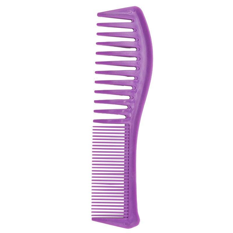 Large Toothed Comb Hairdressing Plastic Wide Toothed Comb Household Anti-static Curly Hair Large Wave Shaped Comb Styling Tools