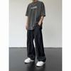 Men HipHop Distressed Jeans Pants Men's Ripped Patchwork Denim Pants Male Oversized Loose Casual Streetwear Wide Leg Trousers