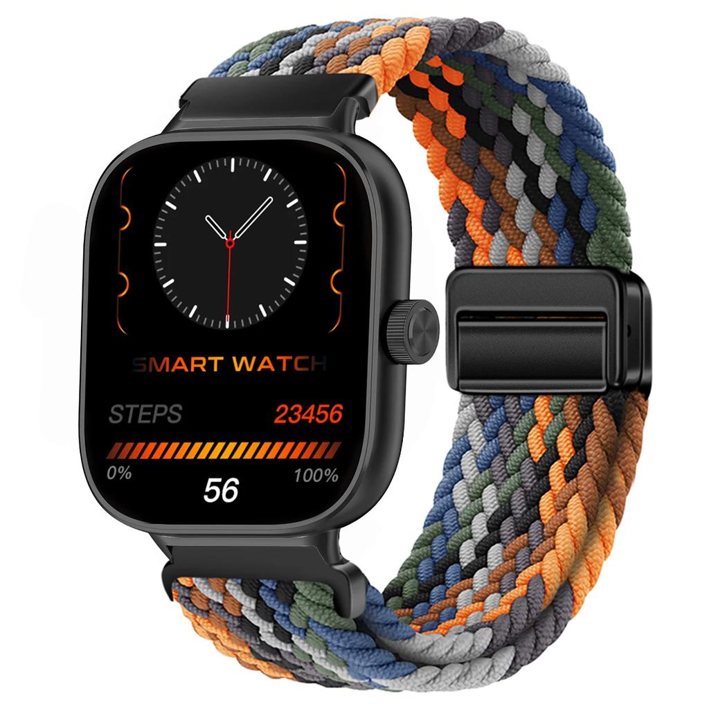 Magnetic Loop for Xiaomi Redmi Watch 4 5 Strap Adjustable Braided Sport Nylon Replacement correa bracelet Miband 8pro 9pro band