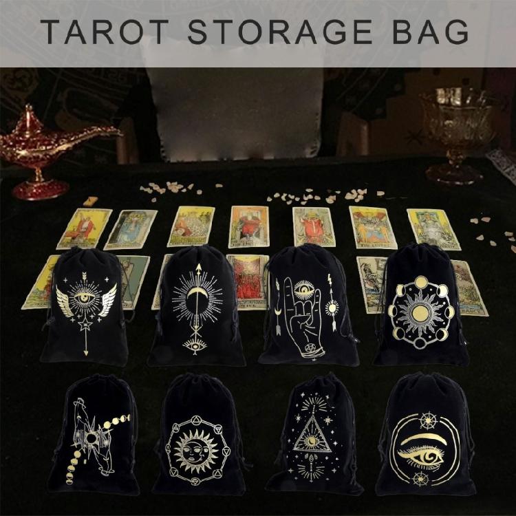 Storage Bag Board Game Cards Drawstring Package Witch Divination Crystal Packing Pouches Gift Bag Tarot Carrying Pouch