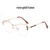 Women's High-End Photochromic Blue Light Blocking Glasses with Clear, Versatile Lenses - Metal Frame, Prescription Ready