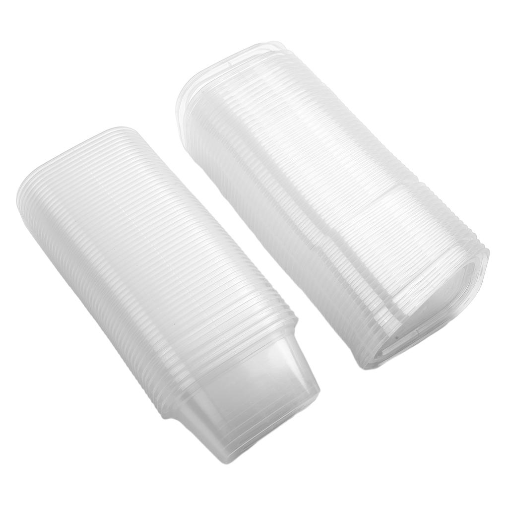 High Quality Sauce Box Disposable Transparent With Lid 50pcs Salad Dressings Seasoning Souffles Container Holder