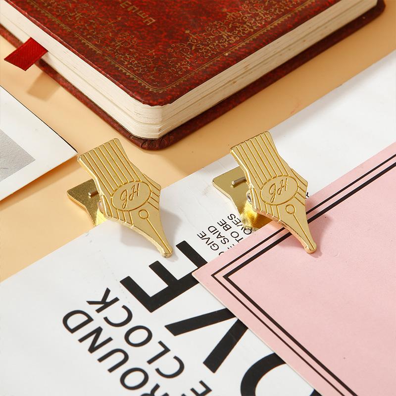 

2PCS Metal Nib Binder Clips Bill Binder Clip Foldback Notes Letter File Paper Clip Binding Securing Clip Stationery
