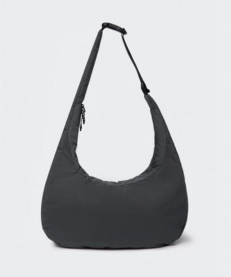 Soft Shell Hobo Crossbody Bag [Grey]