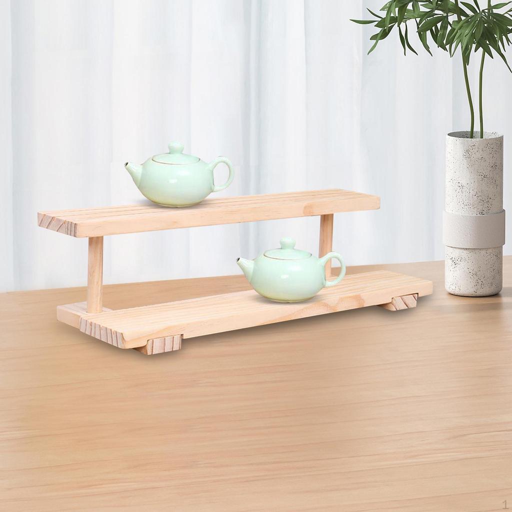 Organizador de joias de madeira para exibição, suporte para decoração de moda, itens colecionáveis, vitrine