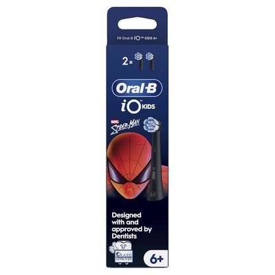 Children's Toothbrush Head - Oral-B - iO Kids Spiderman - Pack of 4 - Extra Soft - Nylon Bristles