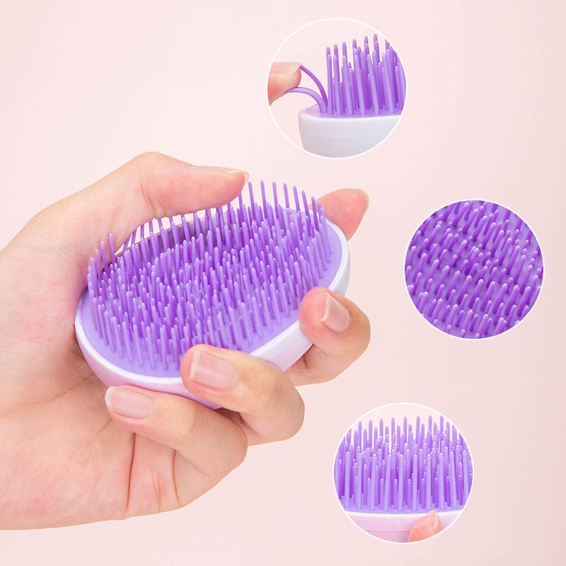 1 Adet Mini Dolaşık Açıcı Saç Fırçası Gradyan Yumurta Yuvarlak Şekil Dolaşık Saç Fırçaları Yumuşak Saç Fırçası Salon Kendin Yap Saç Şekillendirme Aletleri