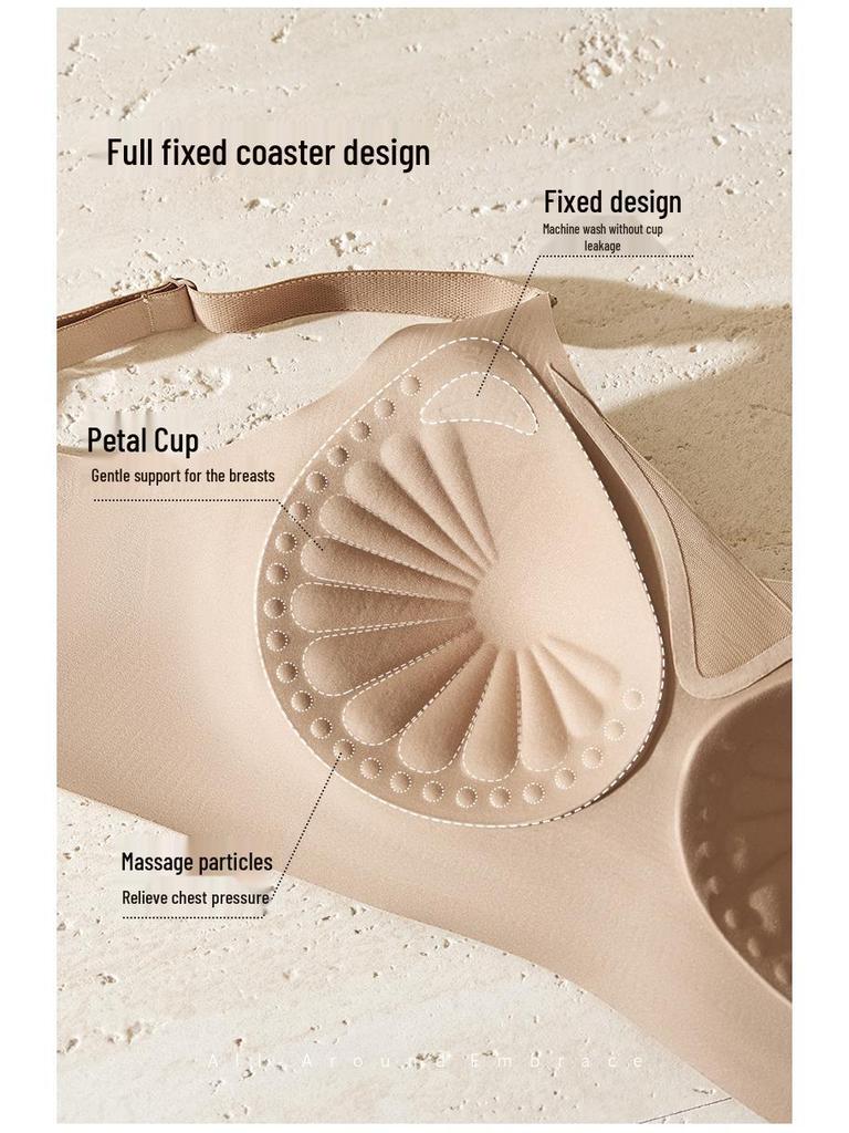 Seamless Latex Sports Bra: Supportive for All Sizes, Anti-Sagging, Perfect for Sleep & Everyday Wear