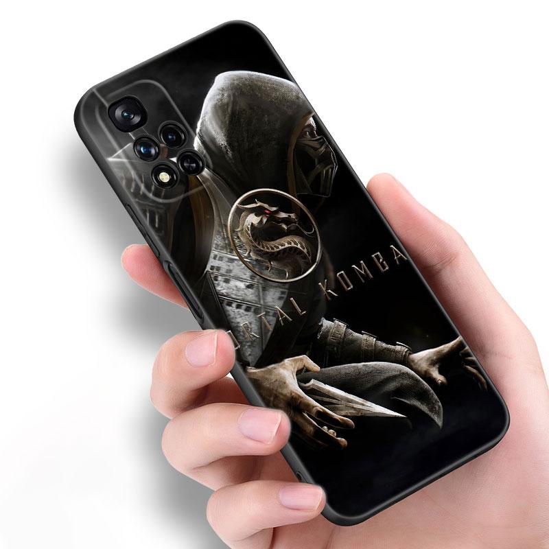 Mortal Kombat Spiel Schwarze Silikon Handyhülle Für Xiaomi POCO X3 X4 NFC F5 M3 M4 M6 X5 X6 Pro F3 F4 GT 5G C55 C65 M5