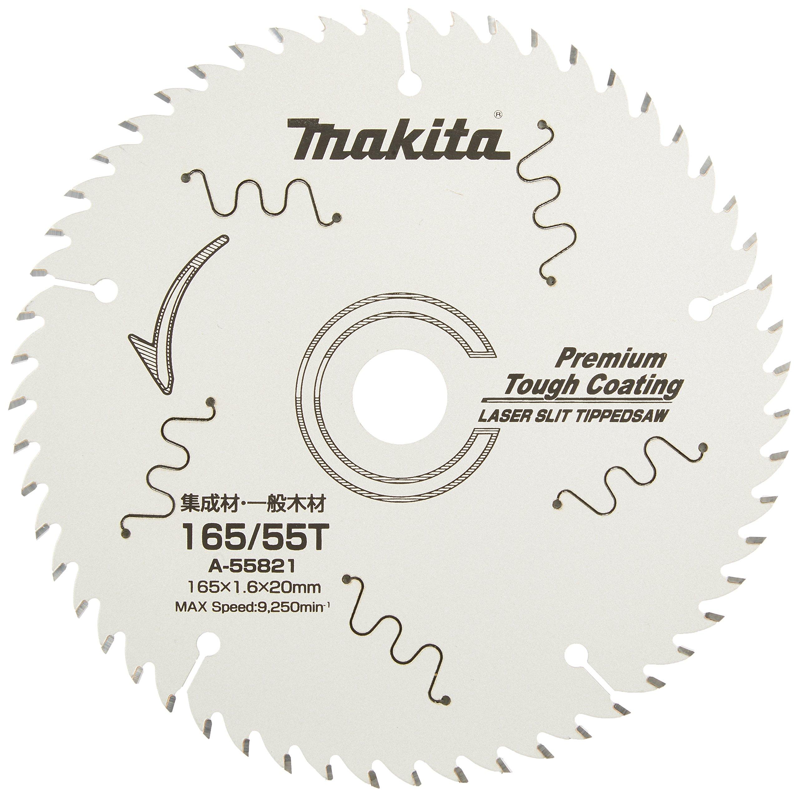 

Makita Chip Saw A-55821 165mm 55 Teeth Premium Tough Coating Outer Diameter