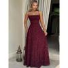 Paris Banquet French Style Advanced Romantic Style Backless Lace Jacquard Temperament Sexy Sling Formal Dress Dress