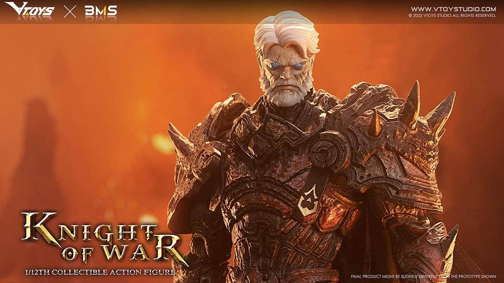 VTOYS X BMS VSD005 Knight of War 1/12 Scale Pre-painted Action Figure Made of POM, ABS, and PVC