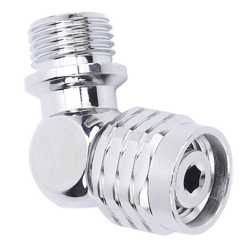 Diving Regulator Connector 110 Degree Angle Stainless Steel Rotating Adapter for Second Stage Regulator