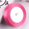 2.5cm Satin Floral Silk Ribbon Headband, Gift & Cake DIY, 25mm Polyester Craft Webbing