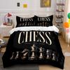 Chess Strategy Art Set Bedding Duvet Cover Set Duvet Cover Pillowcases (1*Duvet Cover 2*Pillowcases, Without Duvet Insert)