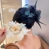 Tassel Grasping Clip Flower Shark Clip Elegant Hair Claw  Girl