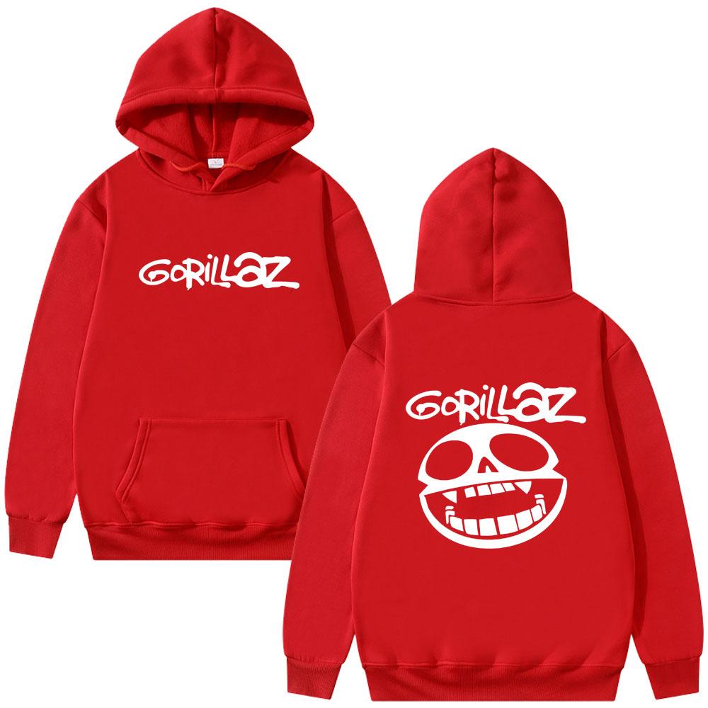 Najlepszy Słynny Zespół Rockowy Gorillaz Bluza z Kapturem Graficzna Unisex Vintage Casual Bluzy z Kapturem Męskie Moda Oversize Streetwear
