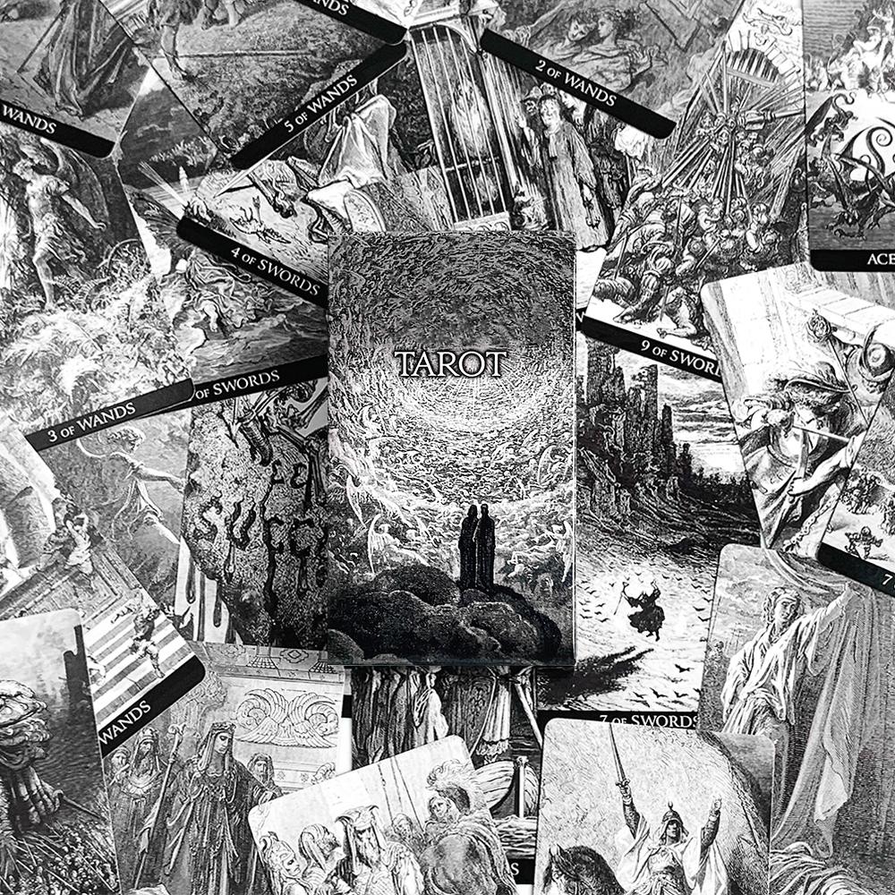 English Tarot Card With Paper Instruction Manual Family Party Entertainment Board Games Divination Game Oracle Decks