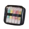 Blue Fruit Large Capacity Pen & Pencil Case - Transparent Japanese Style Badge & Art Bag