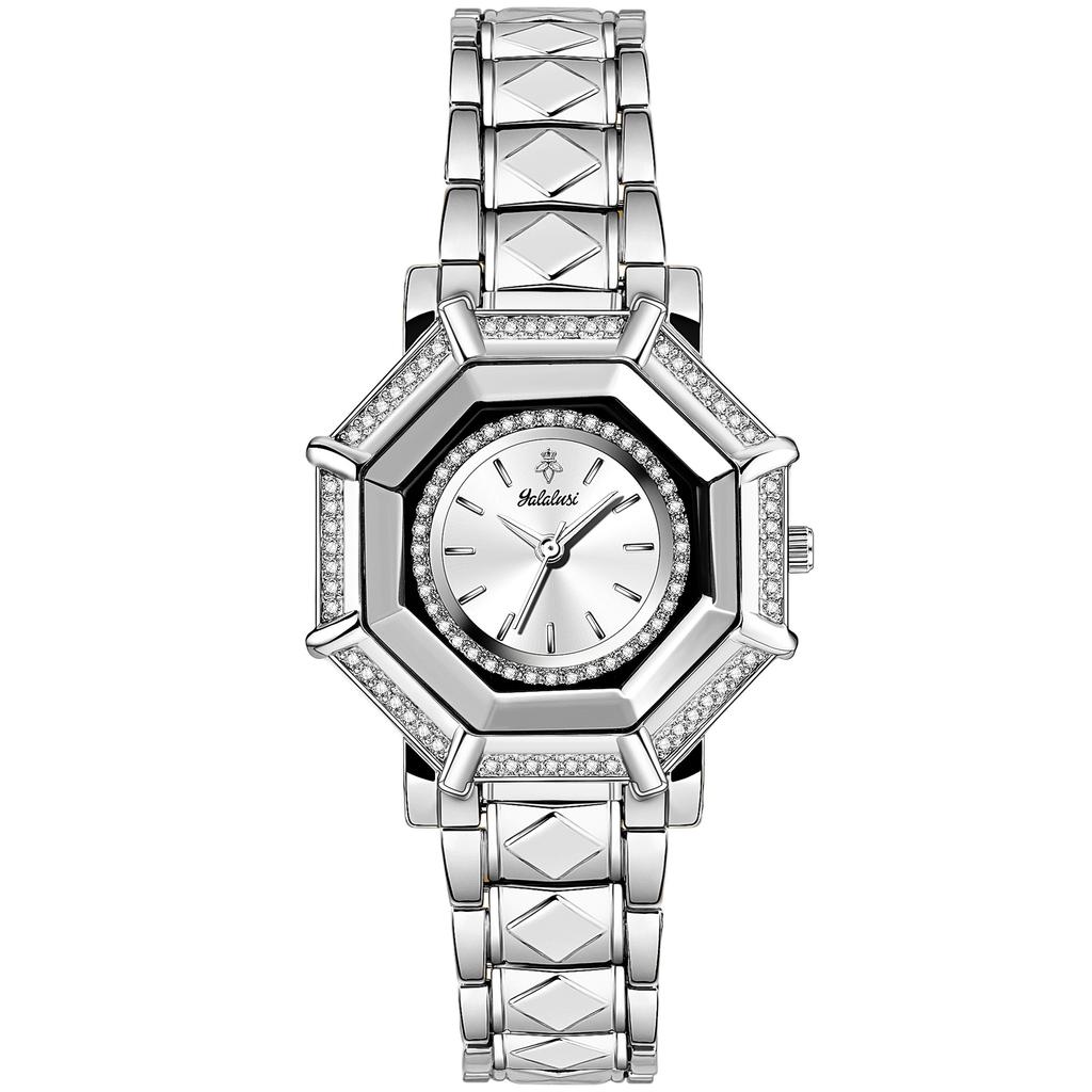 Yalalusi Luxury Gold Diamond Star Anise Women'S Watch Full Diamond Chain Belt Light Luxury Women'S Watch Women'S Watch