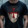 Knights Templar Shirt • Crusader Shield T-Shirt • Medieval History Tee • Christian Warrior Gift