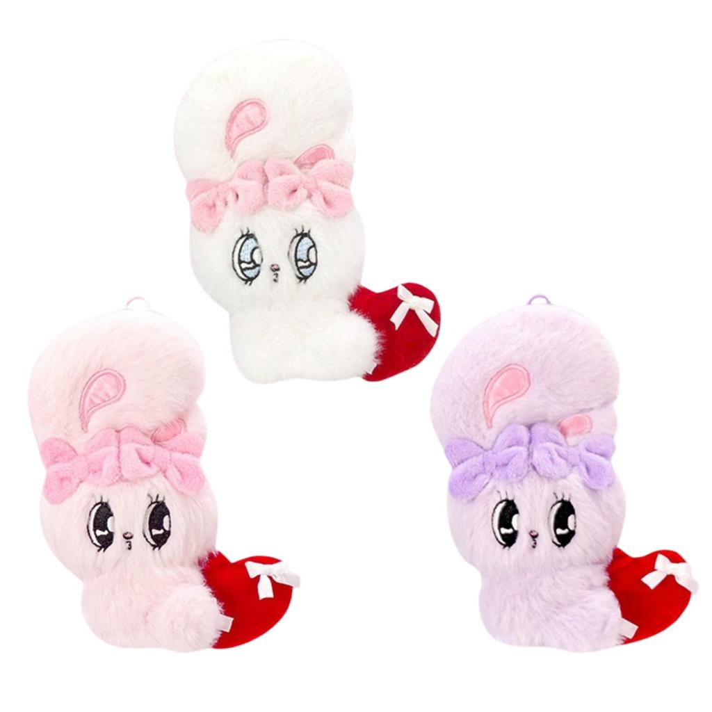 Esther Bunny Ribbon Heart Mascot Set of 3 (approx. 15cm)