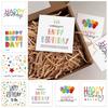 50PCS Colorful Greeting Cards Paper Party Cards Creative Happy Birthday Cards  Gift Wrapping