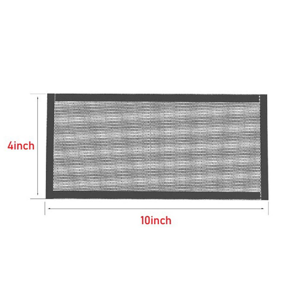 Black Magnetic Vent Screen Covers 25.3x10cm Mesh Guard Floor Register Filter Air Circulation Debris Blocker Wall Ceiling 3pcs
