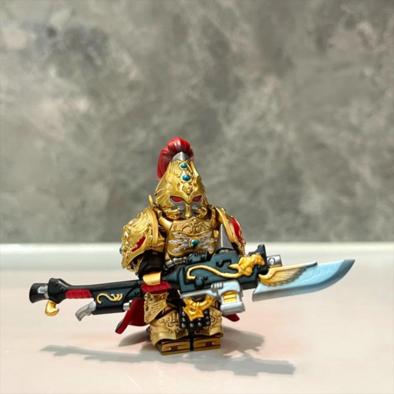 Warhammer 40K Series Emperor Slash Army Blade Warrior Figurine Assembled Building Block Toy Bag