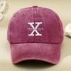 Letter Printed Hat New Style Baseball Cap for Men and Women European and American Washed Old Soft Top Retro All-match Peaked Cap