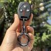 Key Fob Case Keychain For Honda Civic 4D Jazz Gr8 CR-V SRV FRV Fit CSX Chord 7 Accord Emblem Extra Screw Silicone Protection