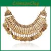 Collana Vintage Geometrica con Monete e Nappe per Stile Boho Regalo per Donna