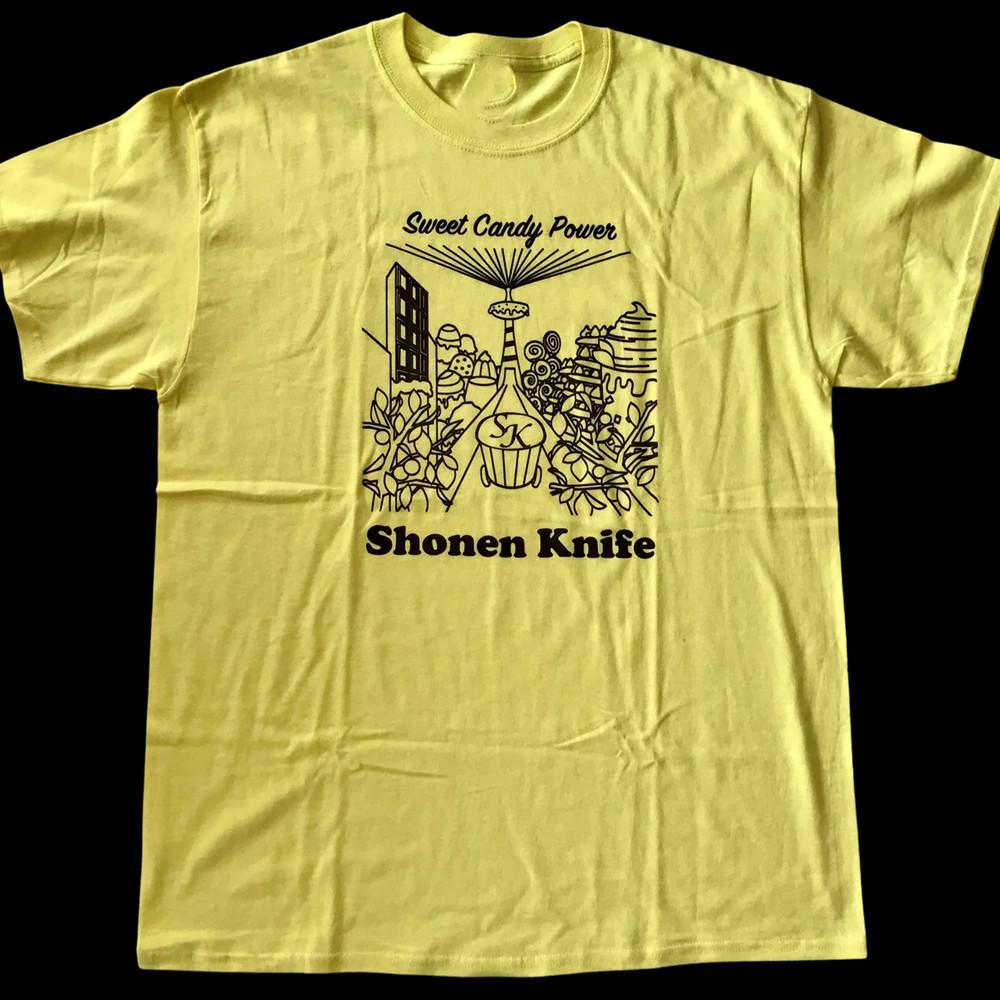 VTG Shonen Knife band Sweet Candy Power yellow All sizes S to 5Xl 1F2540 Unisex T-Shirt S