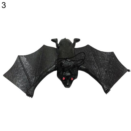 Simulation Animal Toy Eco-friendly Realistic Looking TPR Rubber Hanging Simulation Bats Trick Toy for Home