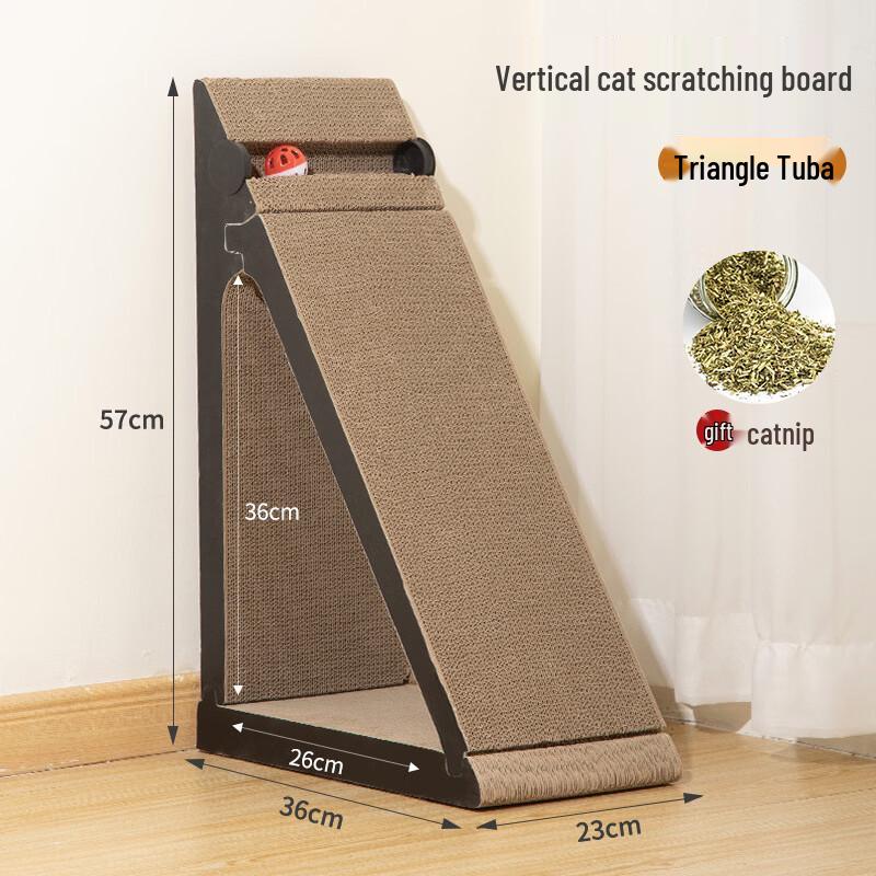 Tan Yi Shan Vertical Triangular Cat Scratcher