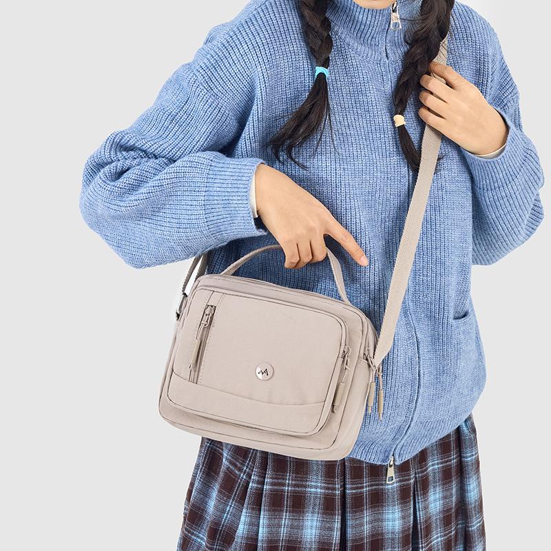 Lightweight Women's Mobile Phone Bag Nylon Shoulder Bag Waterproof Commuter Crossbody Bag